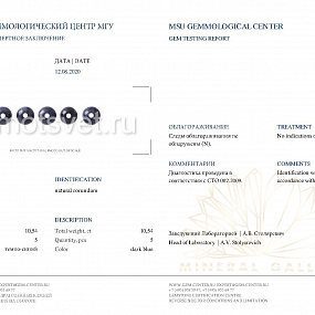 Браслет из Сапфира "Корунд", Артикул: 082911 - изображение товара №2